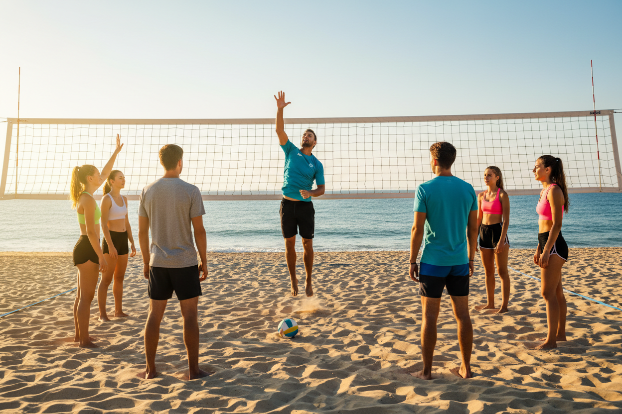 beach volleyball coaching
